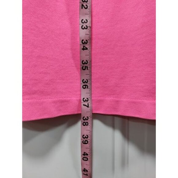 Vineyard Vines Embroidered Henley Polo Shirt Dress Cap Sleeve Pink Women's Small - Picture 11 of 13